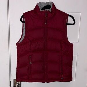 L.L Bean Red Maroon Quilted Puffer Vest